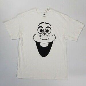 Disney Frozen Olaf White Cosplay Graphic Shirt Top Size Small